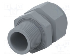 Cable gland; without nut; PG16; IP68; Mat: polyamide; grey