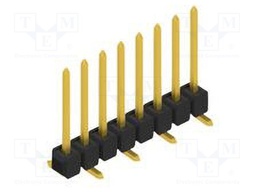 Connector: pin strips; pin header; male; PIN: 8; 2.54mm; SMT; 1x8