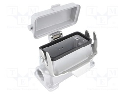 Enclosure: for HDC connectors; C146; size E16; with latch; M25