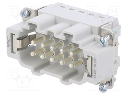 Connector: rectangular; male; EPIC H-BE; PIN: 10; 10+PE; 16A; 500V