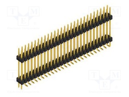 Connector: pin strips; pin header; male; PIN: 56; 2.54mm; SMT; 2x28