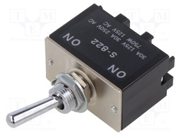 Switch: toggle; Pos: 2; DPDT; ON-ON; 30A/250VAC; 30A/30VDC; -10÷70°C