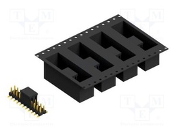 Connector: pin strips; pin header; male; PIN: 22; 2.54mm; SMT; 2x11