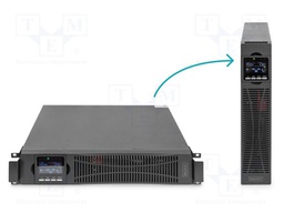 Power supply: UPS; 3kW; 3kVA; Uin: 208V,220V,230V,240V; 9Ah