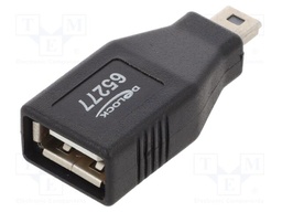 Adapter; USB 2.0; USB A socket,USB B mini plug; nickel plated