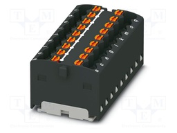 Splice terminal: rail; 17.5A; 450V; push-in; PA; L: 18.7mm; W: 37.4mm