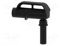 Adapter; 4A; black; Tip diameter: 8mm; Socket size: 4mm; MGP
