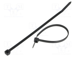 Cable tie; L: 370mm; W: 4.8mm; polyamide; 220N; black; Ømax: 102mm