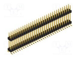 Connector: pin strips; pin header; male; PIN: 62; 2.54mm; SMT; 2x31