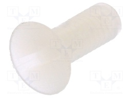 Screw; M3x8; 0.5; Head: countersunk; slotted; 1mm; polyamide