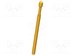 Test needle; Operational spring compression: 4mm; 5A; Ø: 2mm; 1.5N