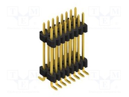 Connector: pin strips; pin header; male; PIN: 16; 1.27mm; SMT; 2x8