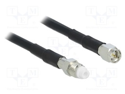 Cable; 10m; FME female,SMA male; black; Øcable: 4.95mm; 50Ω