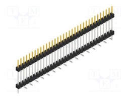 Connector: pin strips; pin header; male; PIN: 34; 2.54mm; SMT; 1x34