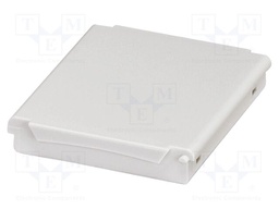 Cover; grey; UL94V-0; BC 53,6; polycarbonate; snap-fastener; Z: 8mm