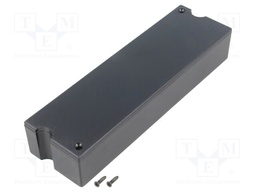 Enclosure: multipurpose; X: 40mm; Y: 139mm; Z: 25mm; ABS; black