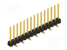 Connector: pin strips; pin header; male; PIN: 15; 2.54mm; SMT; 1x15
