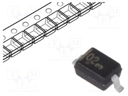 Diode: Zener; 0.3W; 3V; SMD; reel,tape; SOD323; single diode
