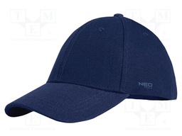 Baseball cap; navy blue; cotton; Size: one size
