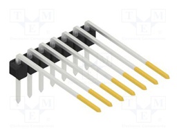 Connector: pin strips; pin header; male; PIN: 7; 2.54mm; THT; 1x7