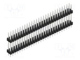 Connector: pin strips; pin header; male; PIN: 54; 2.54mm; THT; 2x27