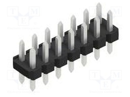 Connector: pin strips; pin header; male; PIN: 14; 2.54mm; THT; 2x7