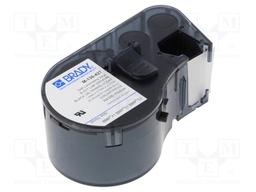 Self-laminating cable label; 25.4mm; white; H: 19.05mm