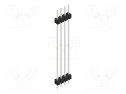 Connector: pin strips; pin header; male; PIN: 4; 2.54mm; THT; 1x4