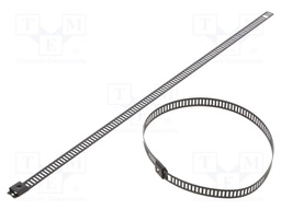Cable tie; L: 250mm; W: 7mm; stainless steel AISI 304; 445N