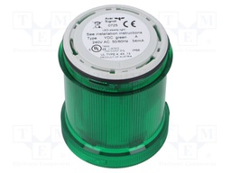 Signaller: lighting; LED; green; Usup: 230÷240VAC; IP66; Ø63x76mm