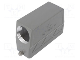 Enclosure: for HDC connectors; size D24B; for cable; for latch