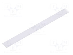 Cover for LED profiles; transparent; 2m; Kind of shutter: E