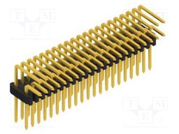 Connector: pin strips; pin header; male; PIN: 42; 1.27mm; THT; 2x21
