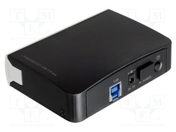Hub USB; DC,USB A socket x5,USB B socket; USB 3.0; black,silver