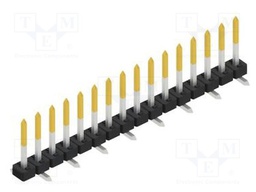 Connector: pin strips; pin header; male; PIN: 16; 2mm; SMT; 1x16
