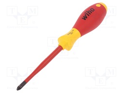 Screwdriver; insulated,slim; PlusMinus cross PZ-type; SL/PZ2