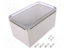 Enclosure: multipurpose; X: 140mm; Y: 230mm; Z: 125mm; PICCOLO; grey
