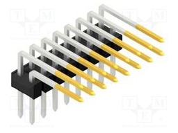 Connector: pin strips; pin header; male; PIN: 16; 2.54mm; THT; 2x8
