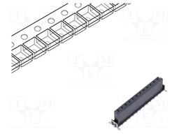 Connector: PCB to PCB; female; PIN: 12; 2.54mm; -55÷125°C; 18A; SMT