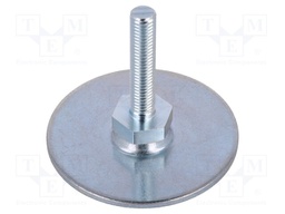 Foot of pin; Base dia: 60mm; M8; steel; Plunger length: 40mm