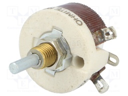 Potentiometer: shaft; 125Ω; 12.5W; 3.18mm; Shaft: smooth; wirewound