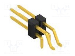 Connector: pin strips; pin header; male; PIN: 4; 2.54mm; SMT,THT