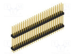 Connector: pin strips; pin header; male; PIN: 54; 2.54mm; THT; 2x27