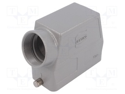 Enclosure: for Han connectors; Han; size 16B; for cable; angled