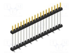 Connector: pin strips; pin header; male; PIN: 18; 2mm; SMT; 1x18