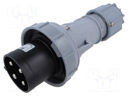 Connector: AC supply 3-phase; plug; male; 63A; 500VAC; IEC 60309