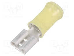 Terminal: flat; 6.3mm; 0.8mm; female; 4÷6mm2; crimped; for cable