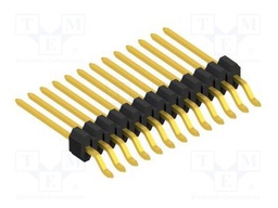 Connector: pin strips; pin header; male; PIN: 13; 1.27mm; SMT; 1x13