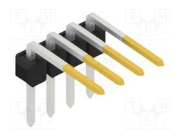 Connector: pin strips; pin header; male; PIN: 4; 2.54mm; THT; 1x4