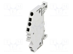 Splice terminal: rail; 0.08÷2.5mm2; ways: 1; terminals: 3; grey